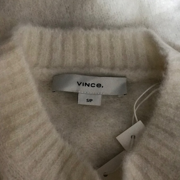 VINCE  Alpaca Blend Tunic Sweater - Off White - Picture 7 of 10